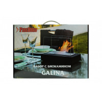 Набор с биокамином GALINA, биотопливом (1.5л.), зажигалкой