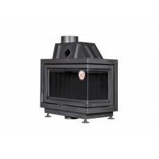 Каминная топка Экокамин Альфа 700 RB два стекла правая черный шамот