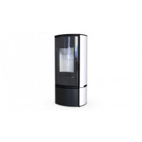 Печь DEFRO HOME ORBIS, 9кВт, белая сталь