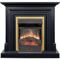 Каминокомплект Bradford - Серый графит с очагом Majestic FX Brass