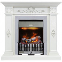 Каминокомплект Derby - Белый дуб с очагом Danville Chrome FB2