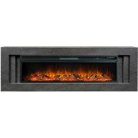 Каминокомплект Line 60 Dark Grey - Темный серый с очагом Vision 60 LOG LED