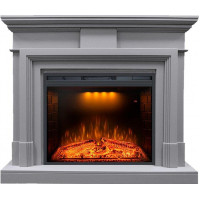Каминокомплект Coventry Grey - Серый с очагом Emerald 28
