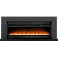 Каминокомплект Lindos Graphite Grey (линейный) с очагом Vision 60 LED