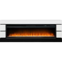 Каминокомплект Modern - Белый с черным с очагом Vision 60 LED