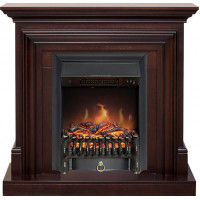 Каминокомплект Bradford - Темный дуб с очагом Fobos FX Black