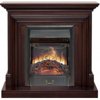 Каминокомплект Bradford - Темный дуб с очагом Majestic FX Black