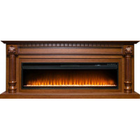 Каминокомплект Edinburg 60 - Орех с очагом Vision 60 LED