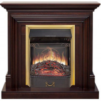 Каминокомплект Bradford - Темный дуб с очагом Majestic FX M Brass