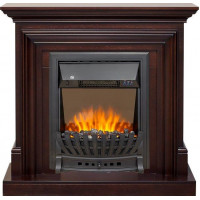 Каминокомплект Bradford - Темный дуб с очагом Aspen Black
