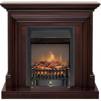 Каминокомплект Bradford - Темный дуб с очагом Fobos FX M Black