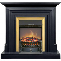Каминокомплект Bradford - Серый графит с очагом Fobos FX M Brass