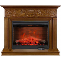 Каминокомплект Palace - Орех с очагом Symphony 30 DF3020-EU