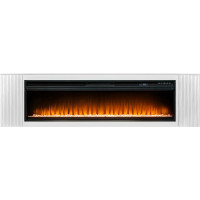 Каминокомплект Портал-тумба Madison (Разборный) - Бьянко белый с очагом Vision 60 LED