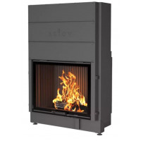 Стальная каминная топка Astov (Астов) ПС 8063 3D, два стекла