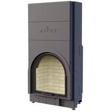 Стальная арочная каминная топка Astov (Астов) ПСА 7070 3D, шибер, два стекла