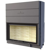Стальная каминная топка Astov (Астов) ПС 15080 тёмная-керамика, шибер