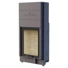 Стальная каминная топка Astov (Астов) ПС 5574 3D, шибер, два стекла