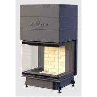 Стальная Каминная топка Astov (Астов) П3С 7057 тёмная-керамика, шибер
