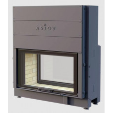 Стальная Каминная топка Astov (Астов) ПТ 10057, 3D, шибер, два стекла