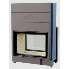 Стальная туннельная каминная топка Astov (Астов) ПТ 8057 тёмная-керамика