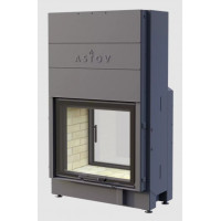Стальная каминная топка Astov (Астов) ПТ 7363 тёмная-керамика, шибер